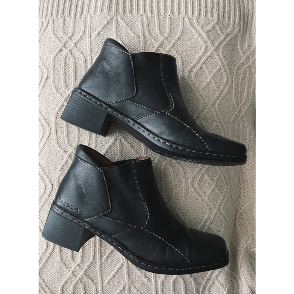 Josef Seibel Leather Chelsea Ankle Boots